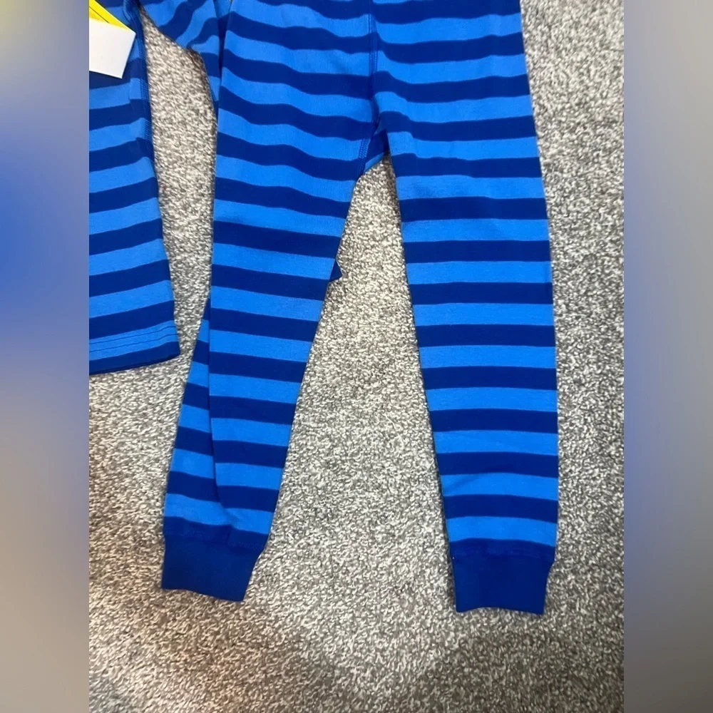 Hanna Andersson Blue Striped Pajama Set